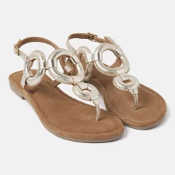 Vrouw Lazamani Sandalen-Dames Sandalen 33.543 Gold