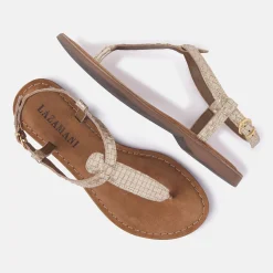 Vrouw Lazamani Sandalen-Dames Sandalen 75.615 Gold