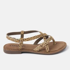 Vrouw Lazamani Sandalen-Dames Sandalen 75.311 Leopard