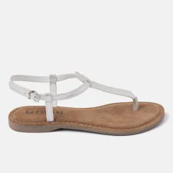 Vrouw Lazamani Sandalen-Dames Sandalen 75.422 Silver