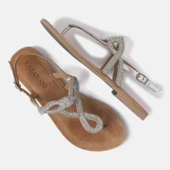 Vrouw Lazamani Sandalen-Dames Sandalen 33.510 Silver