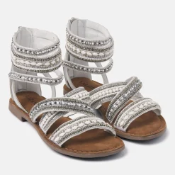 Vrouw Lazamani Sandalen-Dames Sandalen 75.393 White