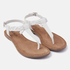 Vrouw Lazamani Sandalen-Dames Sandalen 75.834 White