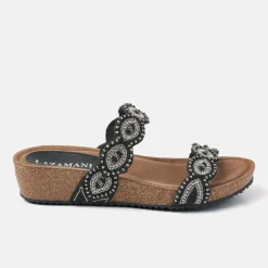 Vrouw Lazamani Slippers-Dames Slippers 75.366 Black