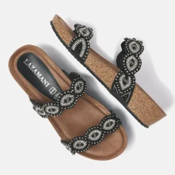 Vrouw Lazamani Slippers-Dames Slippers 75.366 Black