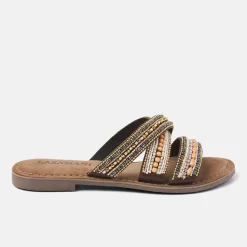 Vrouw Lazamani Slippers-Dames Slippers 75.474 Brown