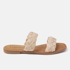 Vrouw Lazamani Slippers-Dames Slippers 33.501 Cream