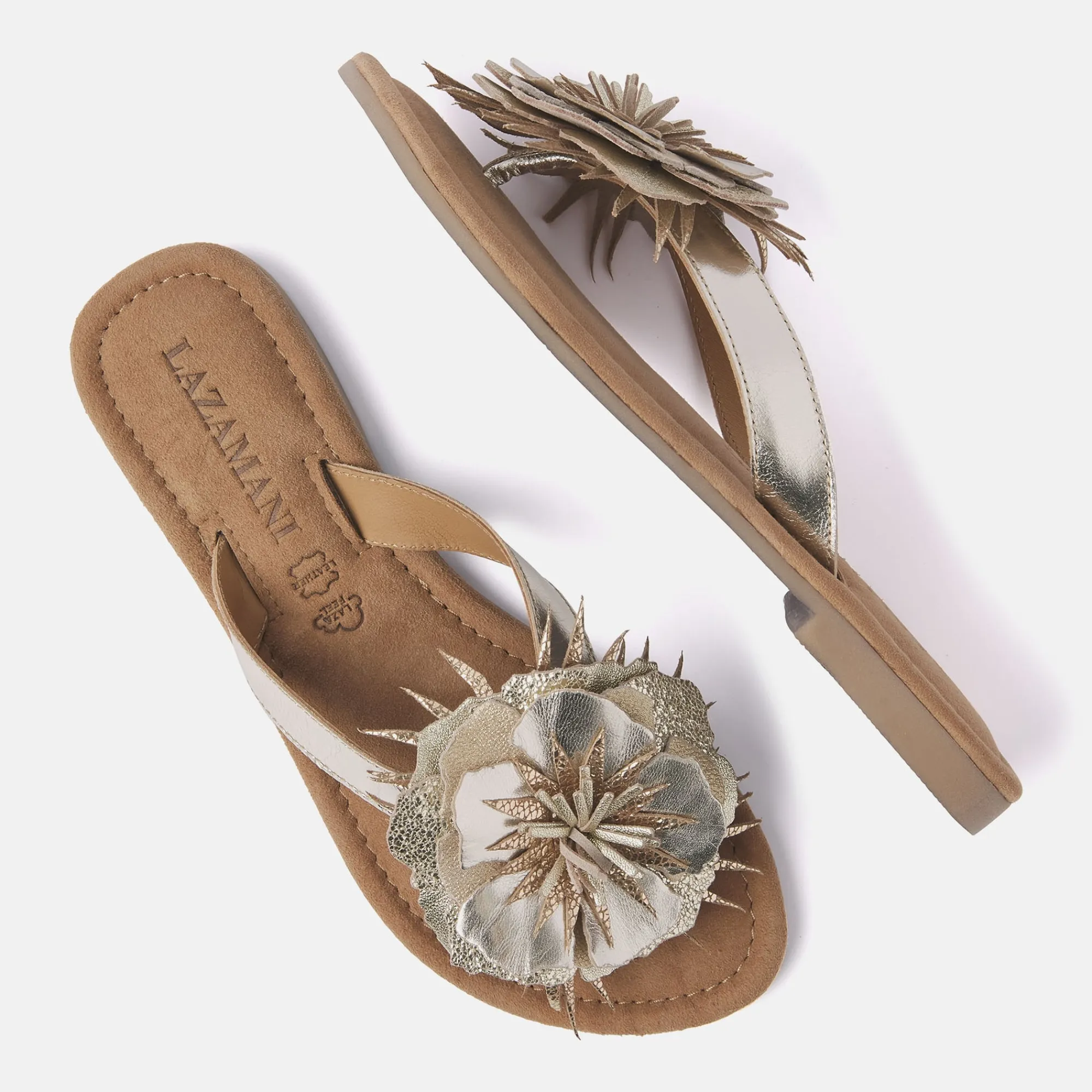 Vrouw Lazamani Slippers-Dames Slippers 33.518 Gold