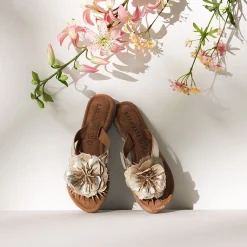 Vrouw Lazamani Slippers-Dames Slippers 33.518 Gold