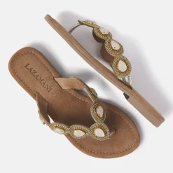 Vrouw Lazamani Slippers-Dames Slippers 33.515 Gold