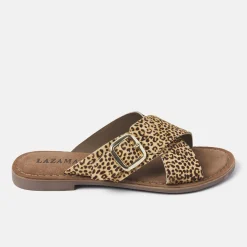 Vrouw Lazamani Slippers-Dames Slippers 75.323 Leopard