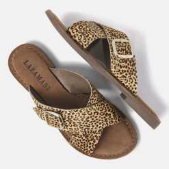 Vrouw Lazamani Slippers-Dames Slippers 75.323 Leopard