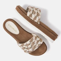 Vrouw Lazamani Slippers-Dames Slippers 75.302 Off-White