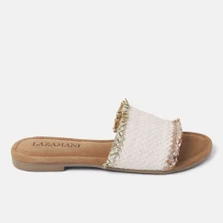 Vrouw Lazamani Slippers-Dames Slippers 33.486 Off-White