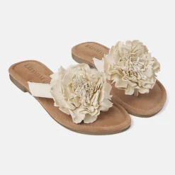 Vrouw Lazamani Slippers-Dames Slippers 33.517 Off-White