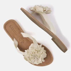 Vrouw Lazamani Slippers-Dames Slippers 33.517 Off-White
