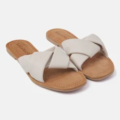 Vrouw Lazamani Slippers-Dames Slippers 33.505 Oyster