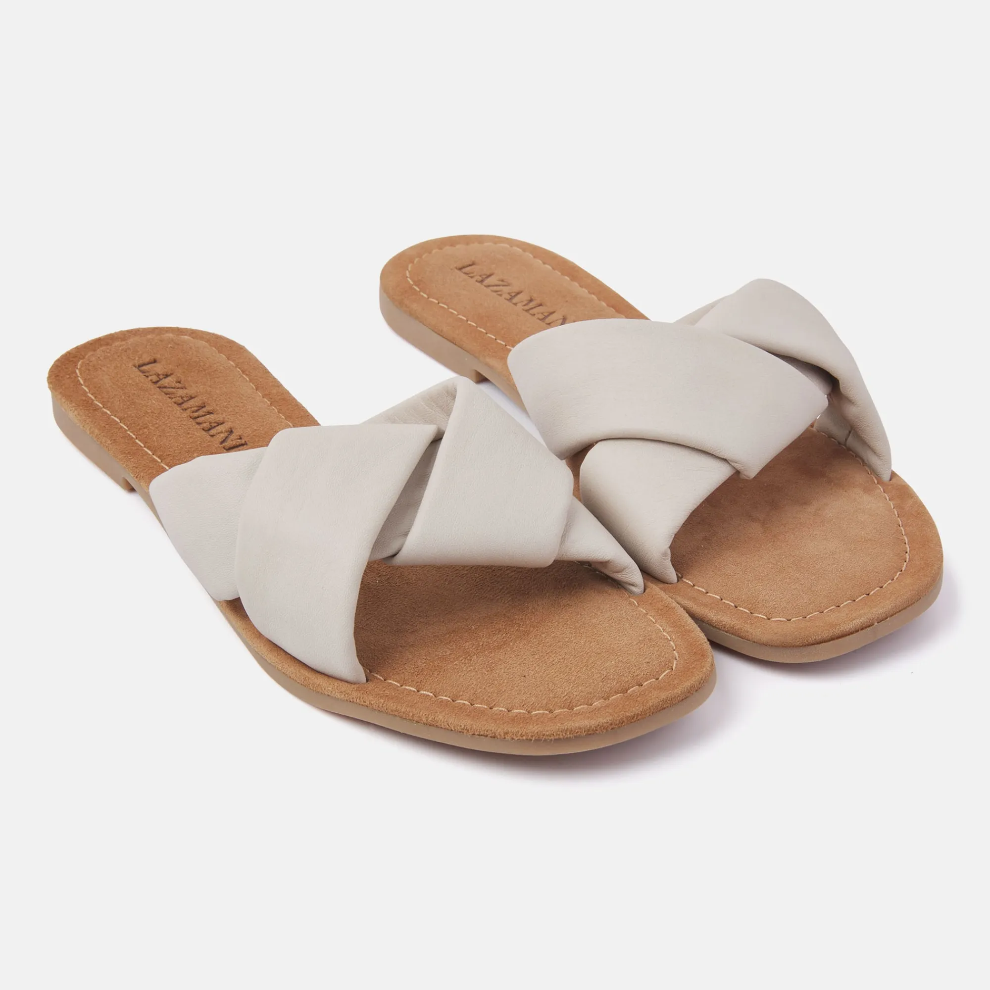 Vrouw Lazamani Slippers-Dames Slippers 33.505 Oyster
