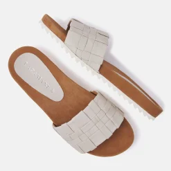 Vrouw Lazamani Slippers-Dames Slippers 33.504 Oyster