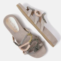 Vrouw Lazamani Slippers-Dames Slippers 85.549 Porcini