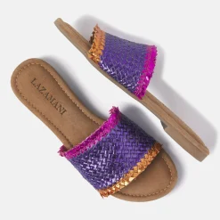 Vrouw Lazamani Slippers-Dames Slippers 33.486 Purple