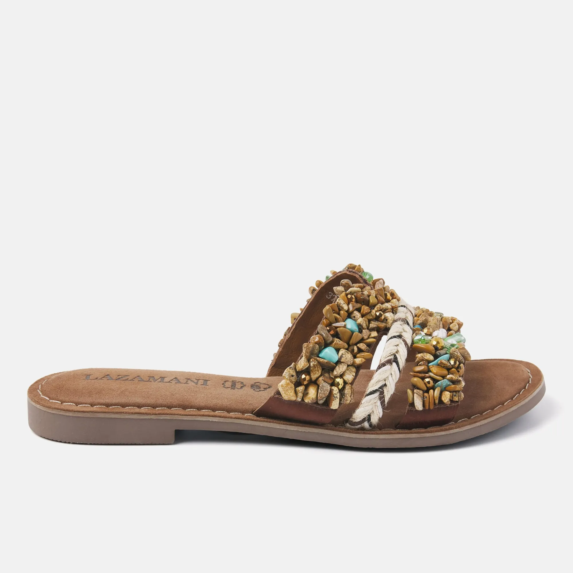 Vrouw Lazamani Slippers-Dames Slippers 75.381 Tan