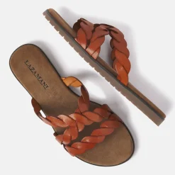 Vrouw Lazamani Slippers-Dames Slippers 75.384 Tan