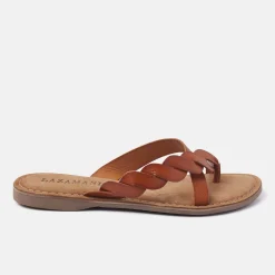 Vrouw Lazamani Slippers-Dames Slippers 75.283 Tan