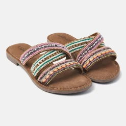 Vrouw Lazamani Slippers-Dames Slippers 75.474 Tan