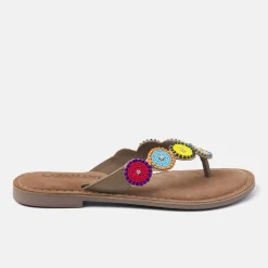 Vrouw Lazamani Slippers-Dames Slippers 75.451 Taupe