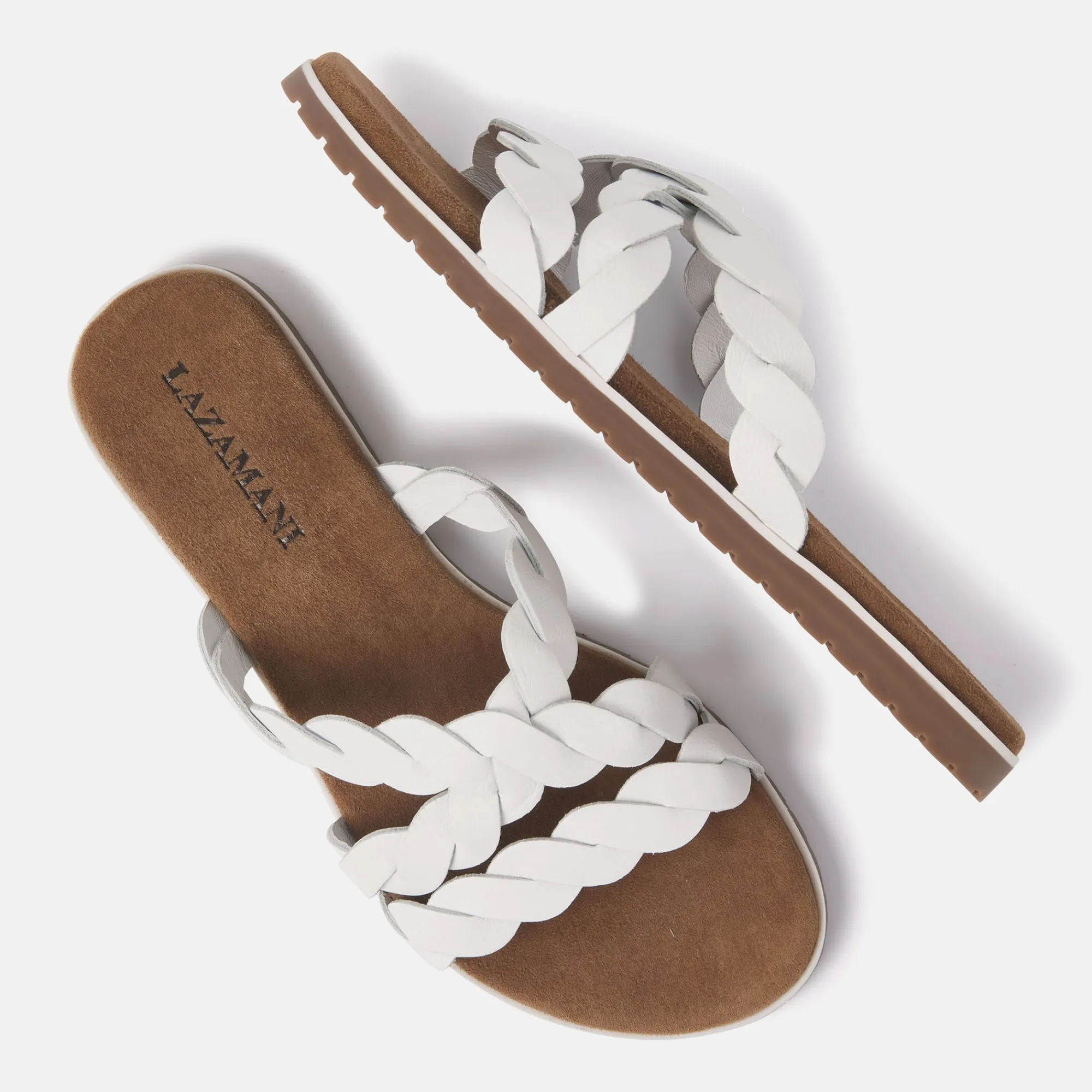Vrouw Lazamani Slippers-Dames Slippers 75.384 White