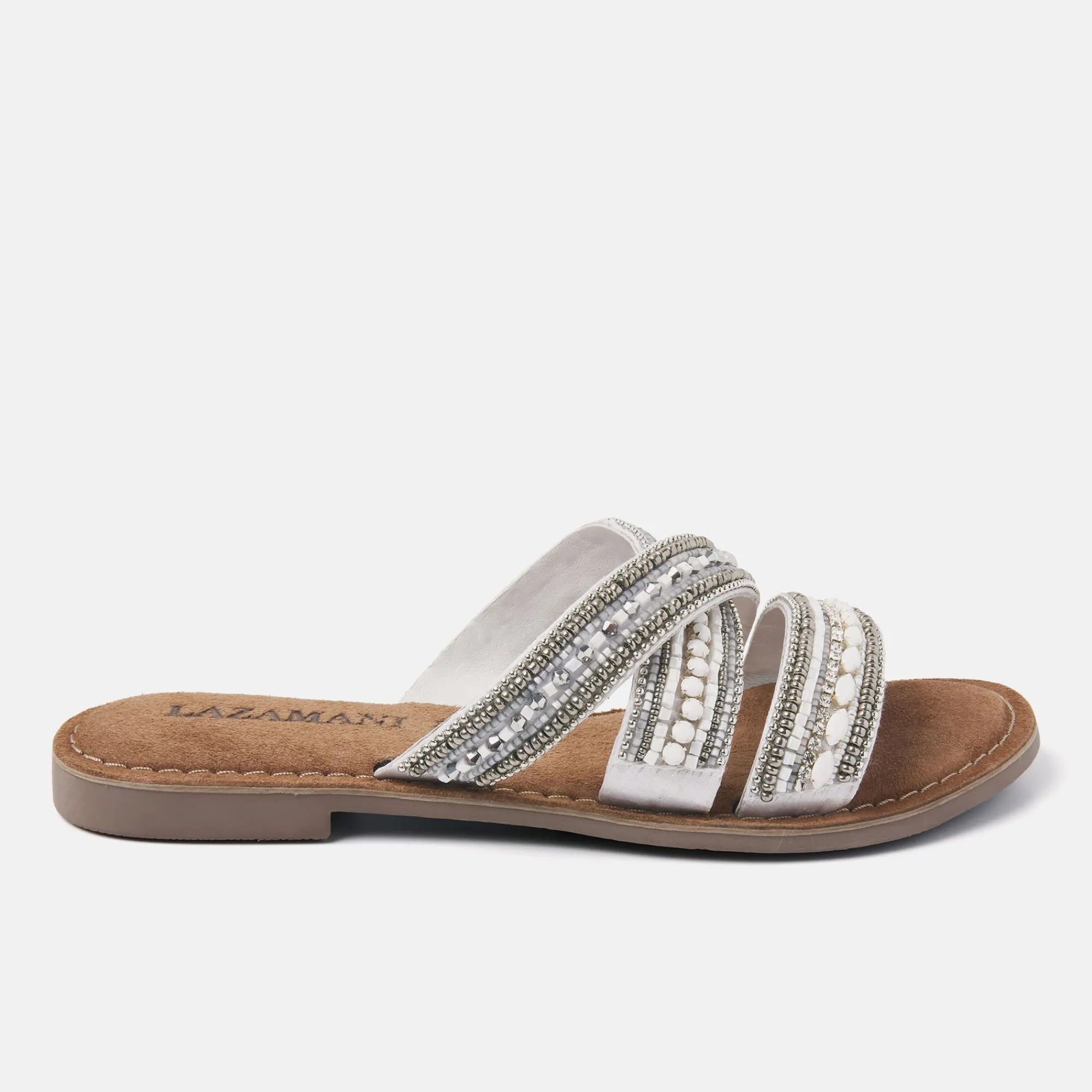 Vrouw Lazamani Slippers-Dames Slippers 75.474 White