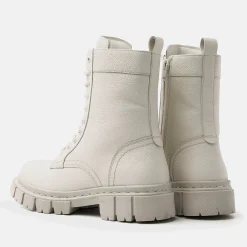 Vrouw Lazamani Veterboots-Dames Veterboots 53.592 Off-White