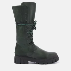 Vrouw Lazamani Veterboots-Dames Veterlaarzen 74.467 Army
