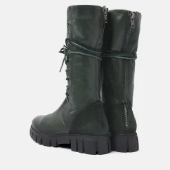 Vrouw Lazamani Veterboots-Dames Veterlaarzen 74.467 Army