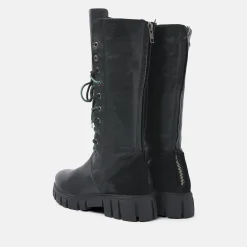 Vrouw Lazamani Halfhoge Laarzen-Dames Veterlaarzen 74.467 Black
