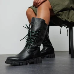 Vrouw Lazamani Veterboots-Dames Veterlaarzen 74.467 Black