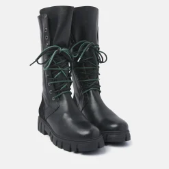 Vrouw Lazamani Veterboots-Dames Veterlaarzen 74.467 Black